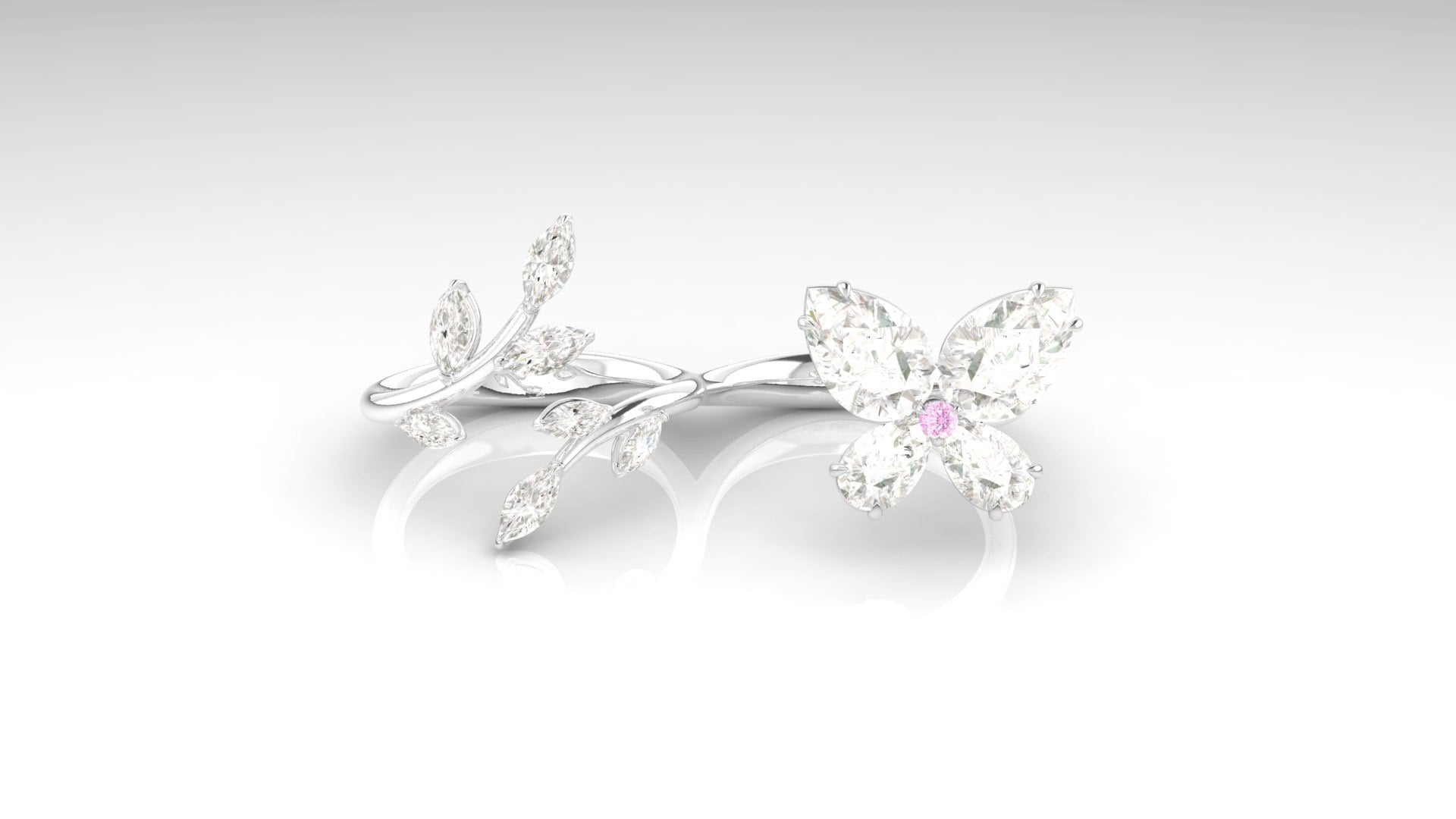Papillon double Ring