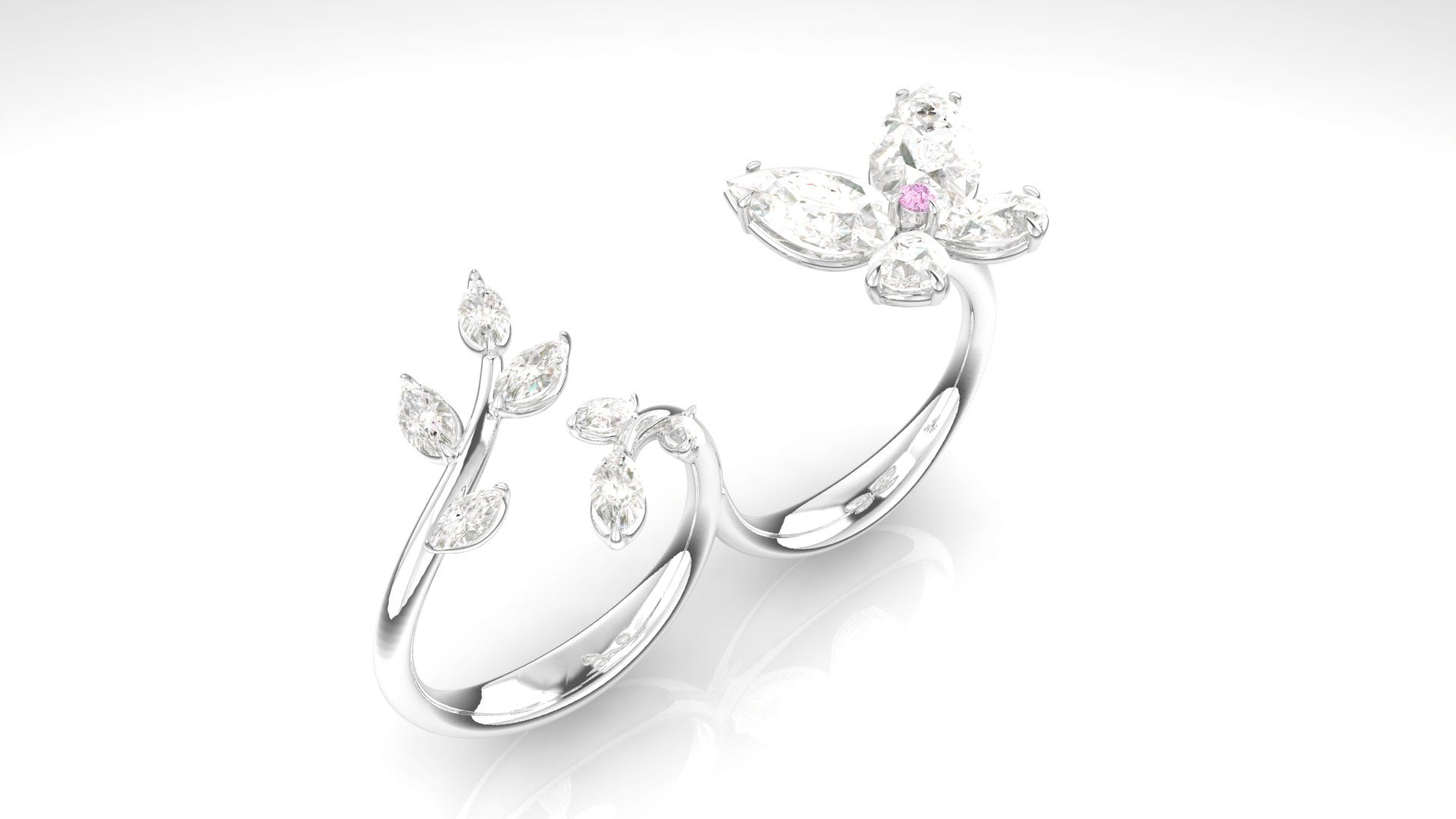 Papillon double Ring