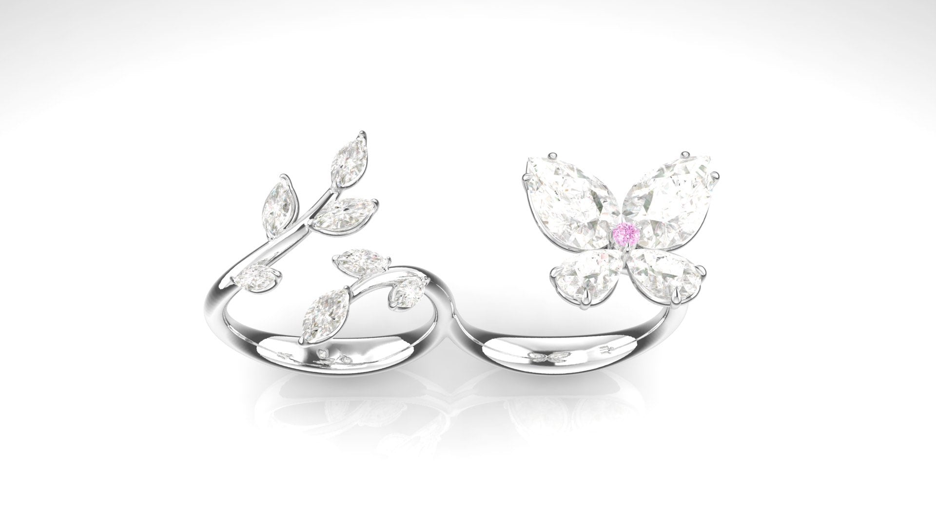 Papillon double Ring